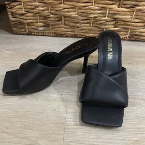 Dream Pairs Black Slide Heels